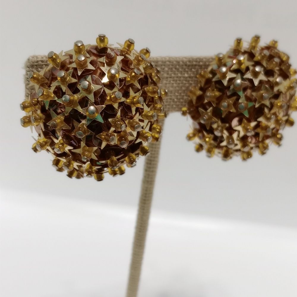 Star cluster earrings